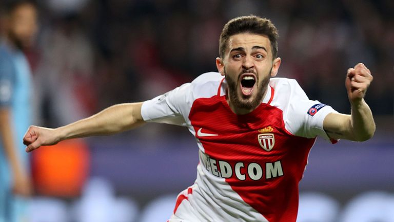Bernardo Silva's move to Manchester City from Monaco falls into the Top 10 most expensive transfers to the Premier league