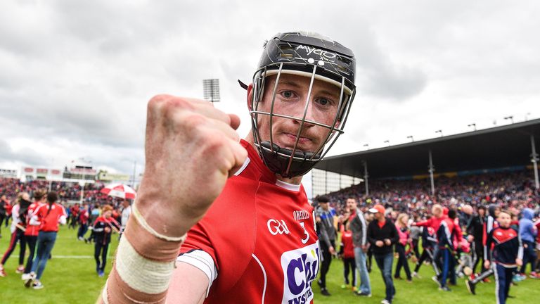 Damian Cahalane celebrates after Cork's win over Tipperary