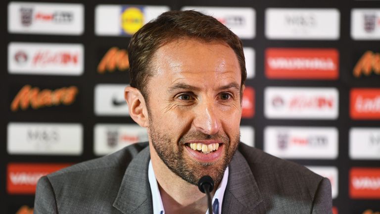 England manager Gareth Southgate during a press conference at St George's Park
