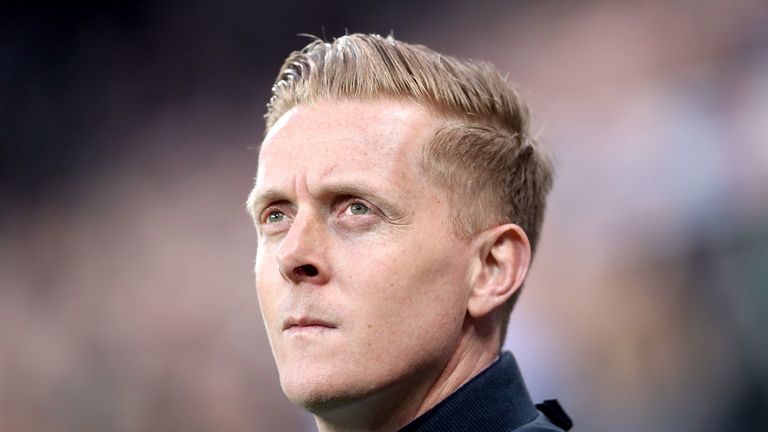 Garry Monk during the Sky Bet Championship match against Newcastle United at St James' Park