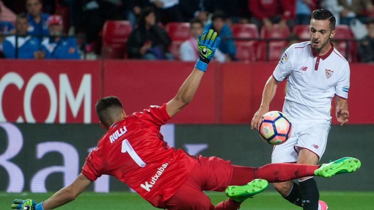 Pablo Sarabia scores for Sevilla