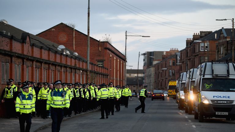 There were eight arrests at Saturday's Cup final at Hampden Park