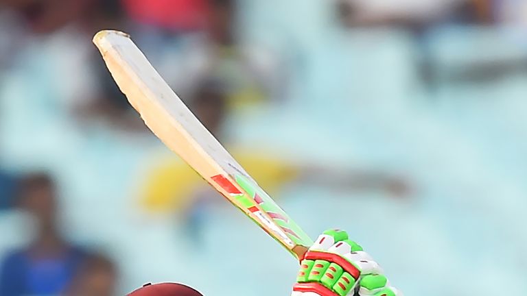 Hayley Matthews in action during the World T20 cricket tournament women's final match between Australia and West Indies