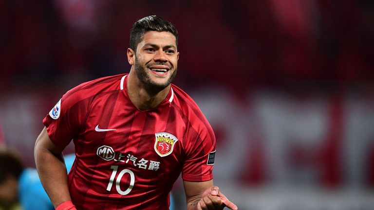 Hulk in action for Shanghai SIPG during the AFC Asian Champions League 