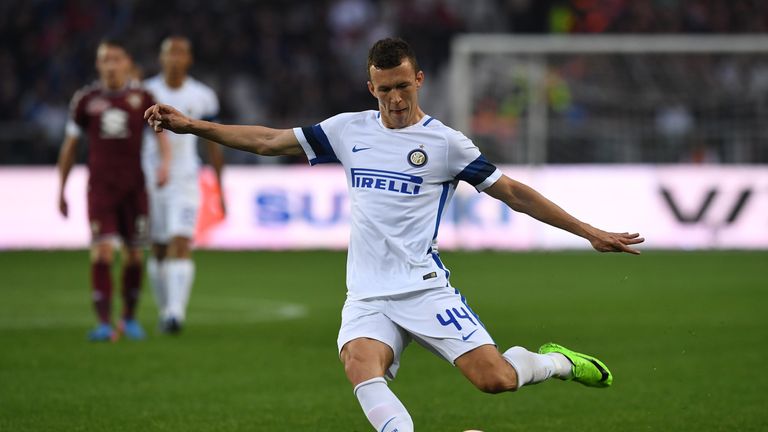 TURIN, ITALY - MARCH 18:  Ivan Perisic of FC Internazionale in action during the Serie A match between FC Torino and FC Internazionale at Stadio Olimpico d