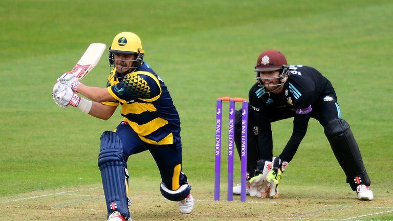 CARDIFF, UNITED KINGDOM - APRIL 30: Jacques Rudolph of Glamorgan bats during the Royal London One-Day Cup match between Glamorgan and Surrey at the Swalec 