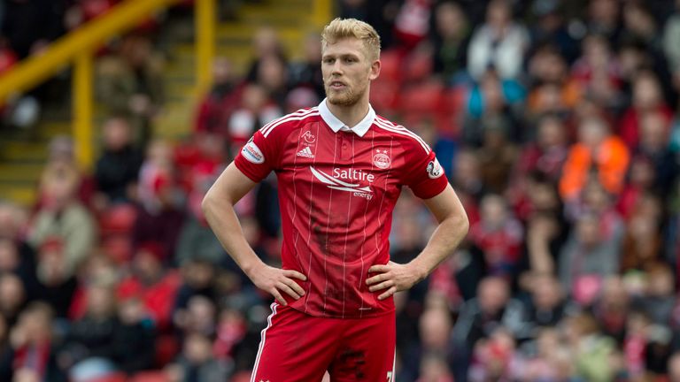 Jayden Stockley has scored six goals for Aberdeen this season in 36 appearances. 