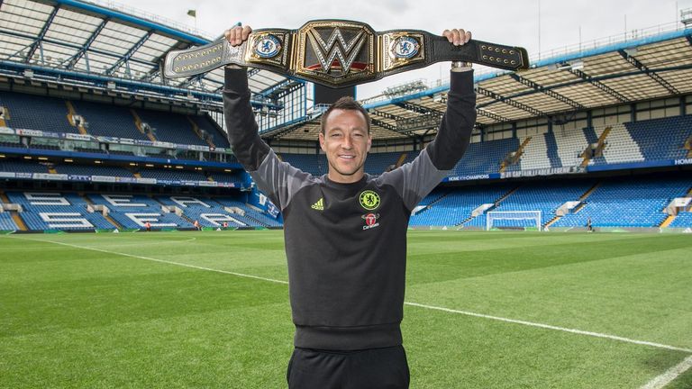 John Terry was sent the customised WWE belt by Triple H