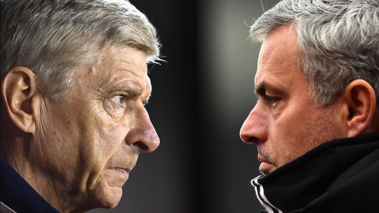 Arsene Wenger and Jose Mourinho have had a tumultuous relationship in the past