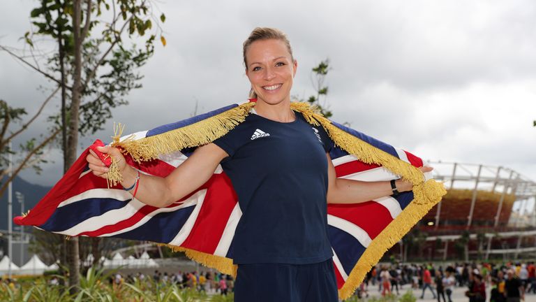 Great Britain's Kate Richardson-Walsh is announced as Team GB's flag bearer for the Closing Ceremony during a photo-call a the Olympic Park, Rio 2016