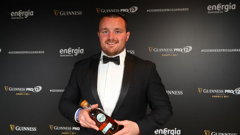 Guinness PRO12 Awards, Dublin 7/05/2017.Pictured at the Guinness Storehouse, Dublin at the PRO12 Awards.Dream Team Captain ... Ken Owens (Scarlets).