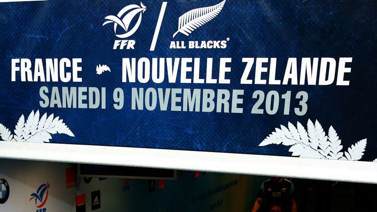 PARIS, FRANCE - NOVEMBER 08: Kieran Read (L) and Dane Coles (R) of the All Blacks walk out of the players tunnel during the New Zealand All Blacks captains