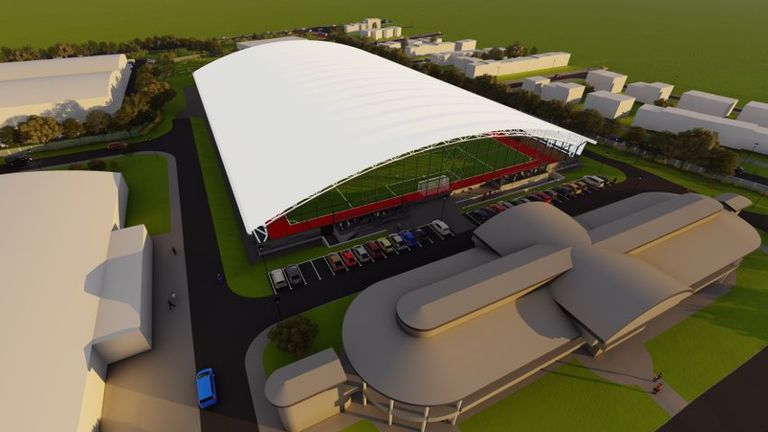 New indoor pitch will allow Liverpool players to train on a full-size pitch all-year-round. 