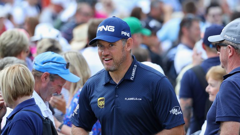 Lee Westwood during the BMW PGA Championship