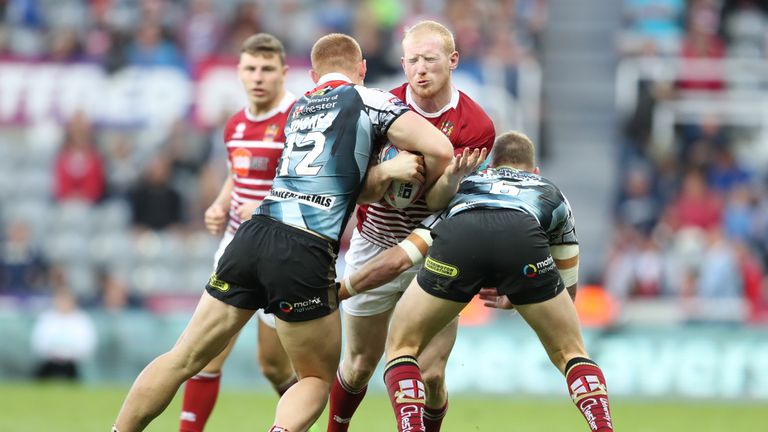 Rugby League - Dacia Magic Weekend - Wigan Warriors v Warrington Wolves - St James' Park, Newcastle, England - .Liam Farrell of Wigan Warriors