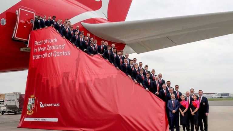 The Lions prepare to depart (pic from @lionsofficial0