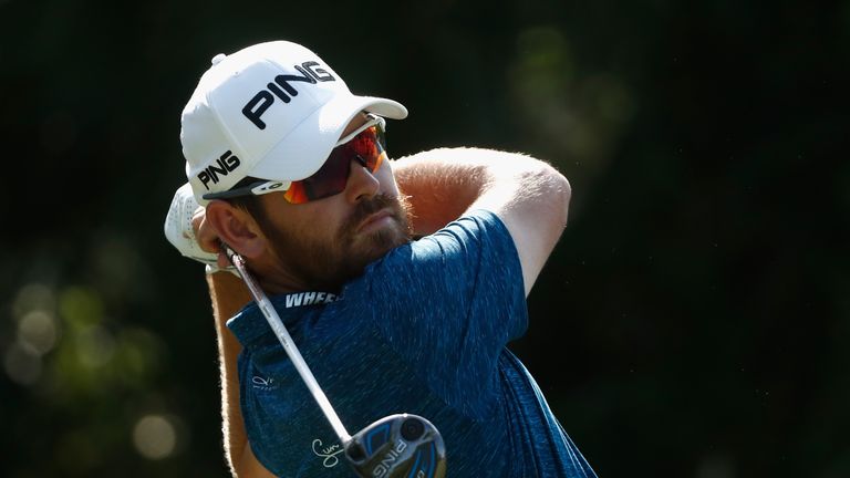 Louis Oosthuizen of South Africa plays his shot from the seventh tee during the second round of the THE PLAYERS Championship