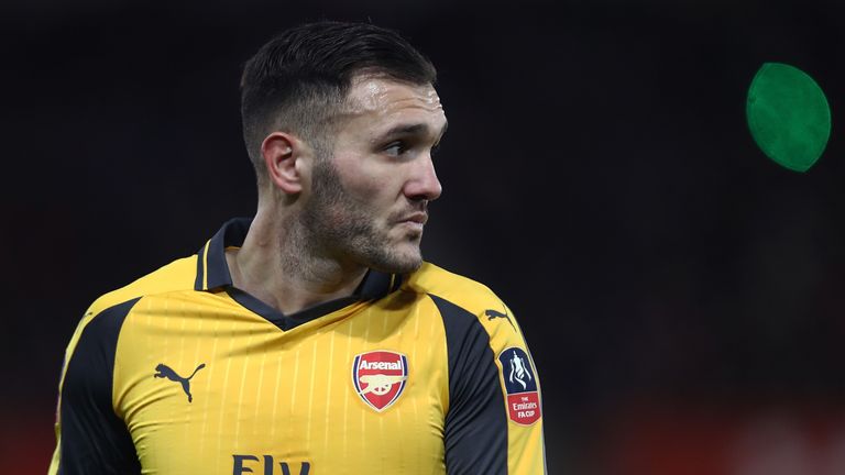 SOUTHAMPTON, ENGLAND - JANUARY 28:  Lucas Perez of Arsenal looks on during the Emirates FA Cup Fourth Round match between Southampton and Arsenal at St Mar