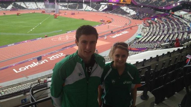 Mark is targeting a return to the Olympic Stadium in London five years after the Games (Twitter @markenglish_)