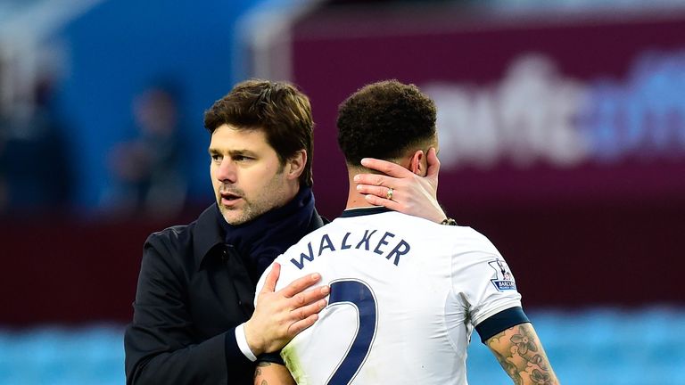 Mauricio Pochettino and Kyle Walker