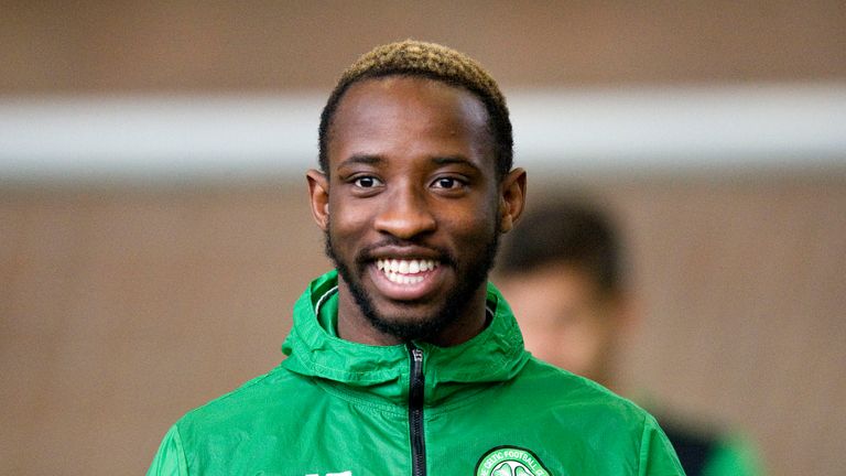 Celtic's Moussa Dembele at Lennoxtown training ground