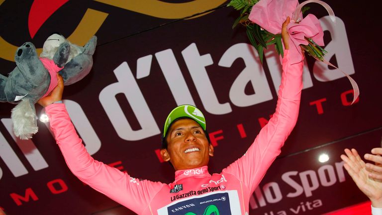 Nairo Quintana is in the pink jersey with just one stage remaining at the Giro