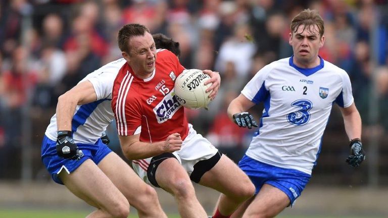 Cork's Paul Kerrigan evades a tackle
