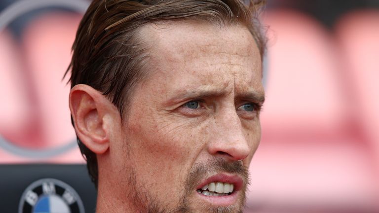 Peter Crouch started on the bench for Stoke as Mame Biram Diouf led the line