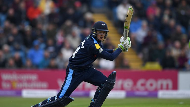 LEEDS, ENGLAND - MAY 01:  Peter Handscomb of Yorkshire bats during the Royal London One-Day Cup match between Yorkshire and Lancashire at Headingley on May