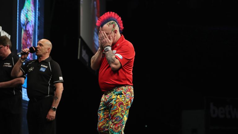 Peter Wright was left to reflect on six missed darts for the Premier League title