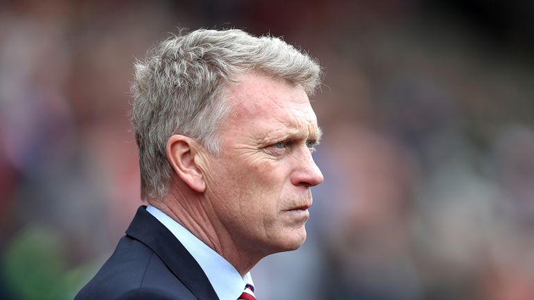 David Moyes during the Premier League match between Sunderland and Swansea City