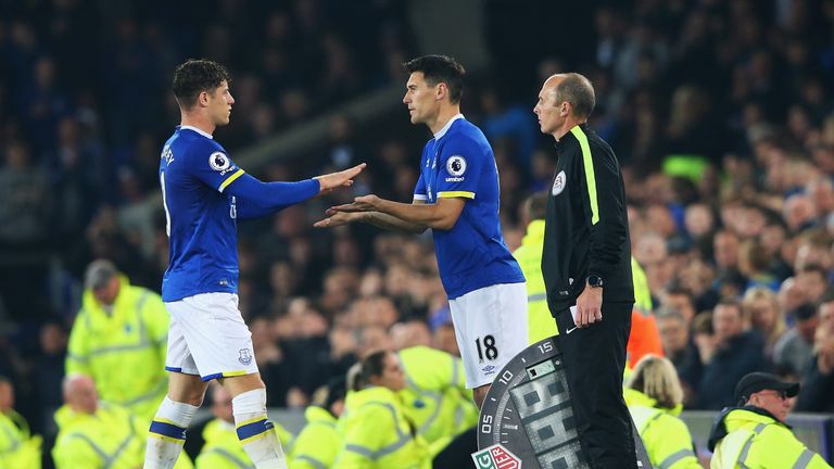 Ross Barkley went off to a standing ovation after 80 minutes
