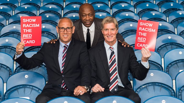 Mark Hateley, Richard Gough and Mark Walters at the Show Racism the Red Card event