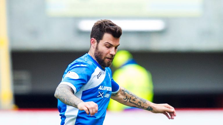 Defender Richard Foster in action for St Johnstone.