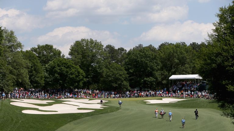 CHARLOTTE, NC - MAY 08:  Roberto Castro and Rickie Fowler walk up to the fifth green during the final round of the 2016 Wells Fargo Championship at Quail H