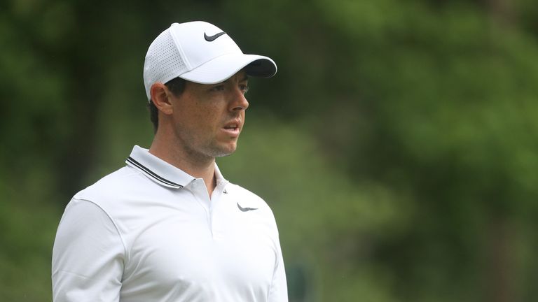PONTE VEDRA BEACH, FL - MAY 13:  Rory McIlroy of Northern Ireland looks on from the second hole during the third round of THE PLAYERS Championship at the S