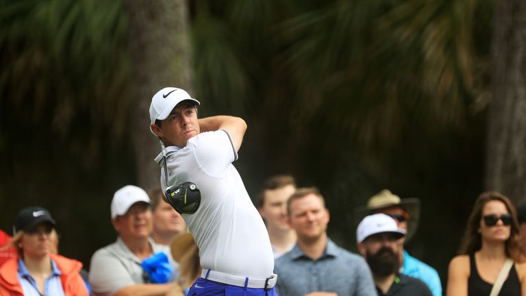Rory McIlroy of Northern Ireland plays his shot from the second tee during the third round of THE PLAYERS Championship 