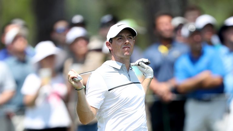 Rory McIlroy during the first round of the THE PLAYERS Championship on the Stadium Course at TPC Sawgrass