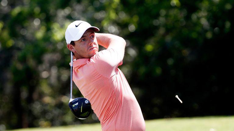 PONTE VEDRA BEACH, FL - MAY 10:  Rory McIlroy of Northern Ireland plays a shot during a practice round prior to the THE PLAYERS Championship at the Stadium