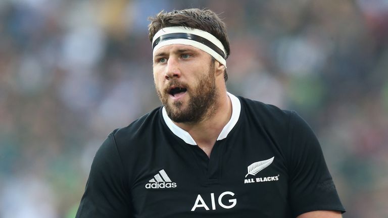 Gloucester lock Jeremy Thrush pictured in action for New Zealand in 2014