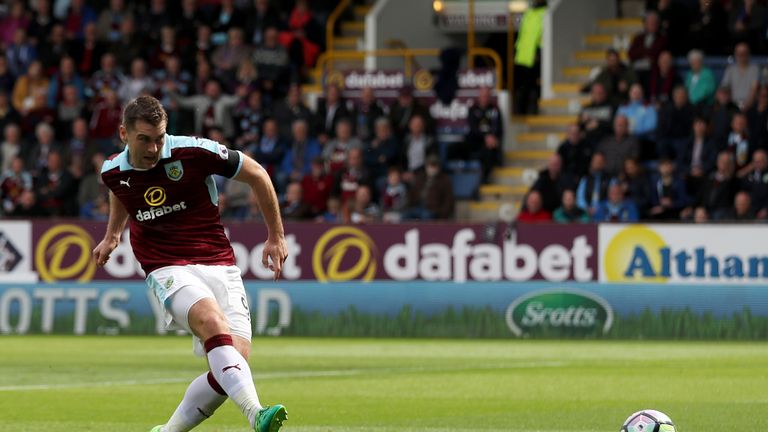Sam Vokes scores his side's opening goal