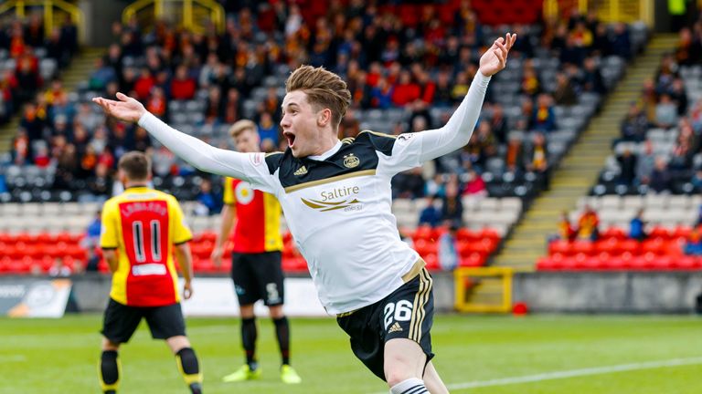 Scott Wright enjoyed a memorable afternoon at Firhill