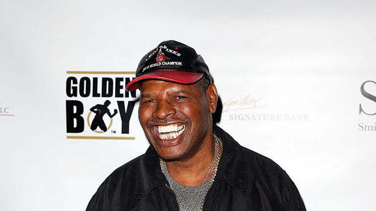 Leon Spinks arrives at Smile Design Gallery's "The Art of Boxing" event at Hakkasan Las Vegas Restaurant and Nightclub at MGM Grand