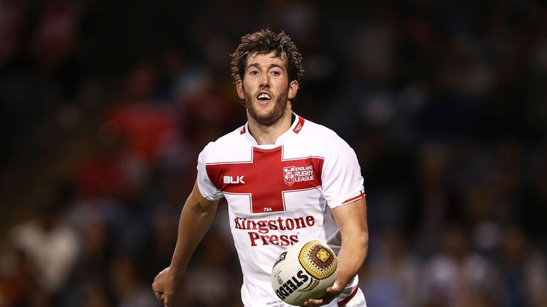 SYDNEY, AUSTRALIA - MAY 06:  Stefan Ratchford of England celebrates after scoring a try during the 2017 Pacific Test Invitational match between England and