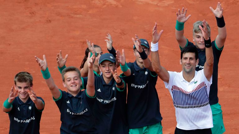 French Open 17 Defending Champion Novak Djokovic And Rafael Nadal Both Advance Tennis News Sky Sports