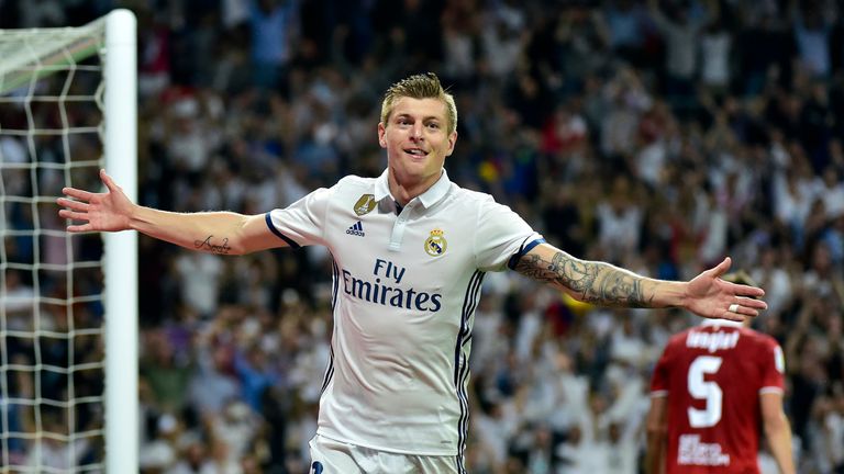 Toni Kroos scored Real's fourth goal of the night