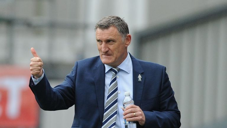 Blackburn Rovers manager Tony Mowbray gestures during the Sky Bet Championship match at Ewood Park, Blackburn.
