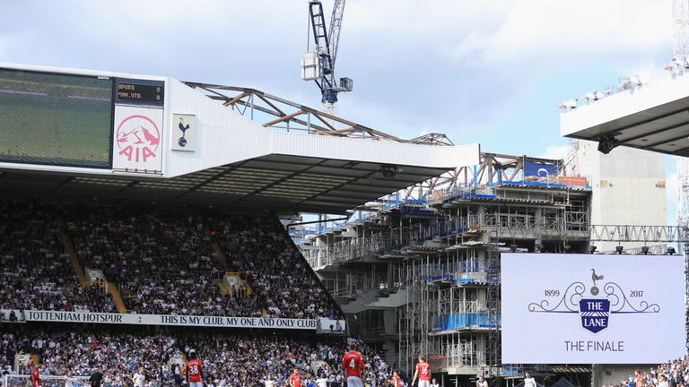 LONDON, ENGLAND - MAY 14: General view inside the stadium during the Premier League match between Tottenham Hotspur and Manchester United at White Hart Lan