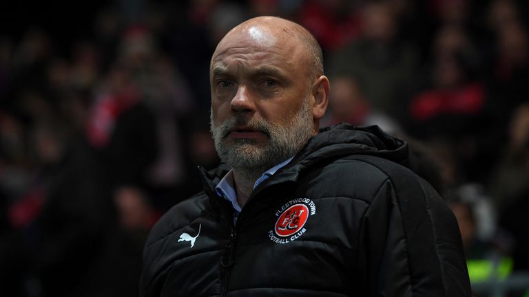 Fleetwood manager Uwe Rosler.