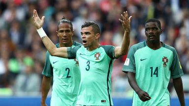 Pepe scored for Portugal in the third-place game last Sunday against Mexico